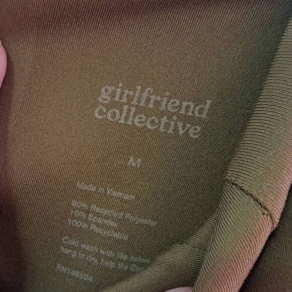 Girlfriend Collective Women's High-Rise Compressive Legging sz Medium Green - Picture 5 of 6